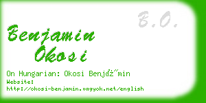 benjamin okosi business card